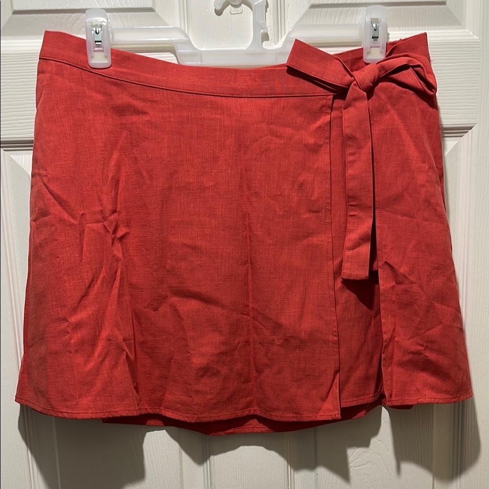 a new day Red Mini Skirt with Bow